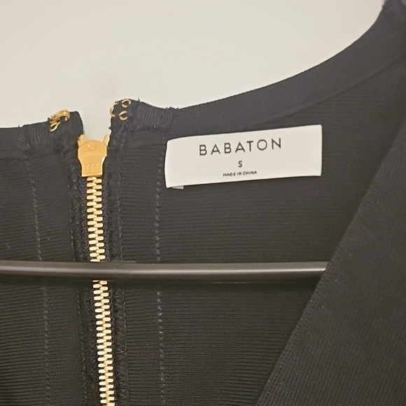 Aritzia Babaton Elegant Black Long Sleeve Dress - Picture 2 of 6